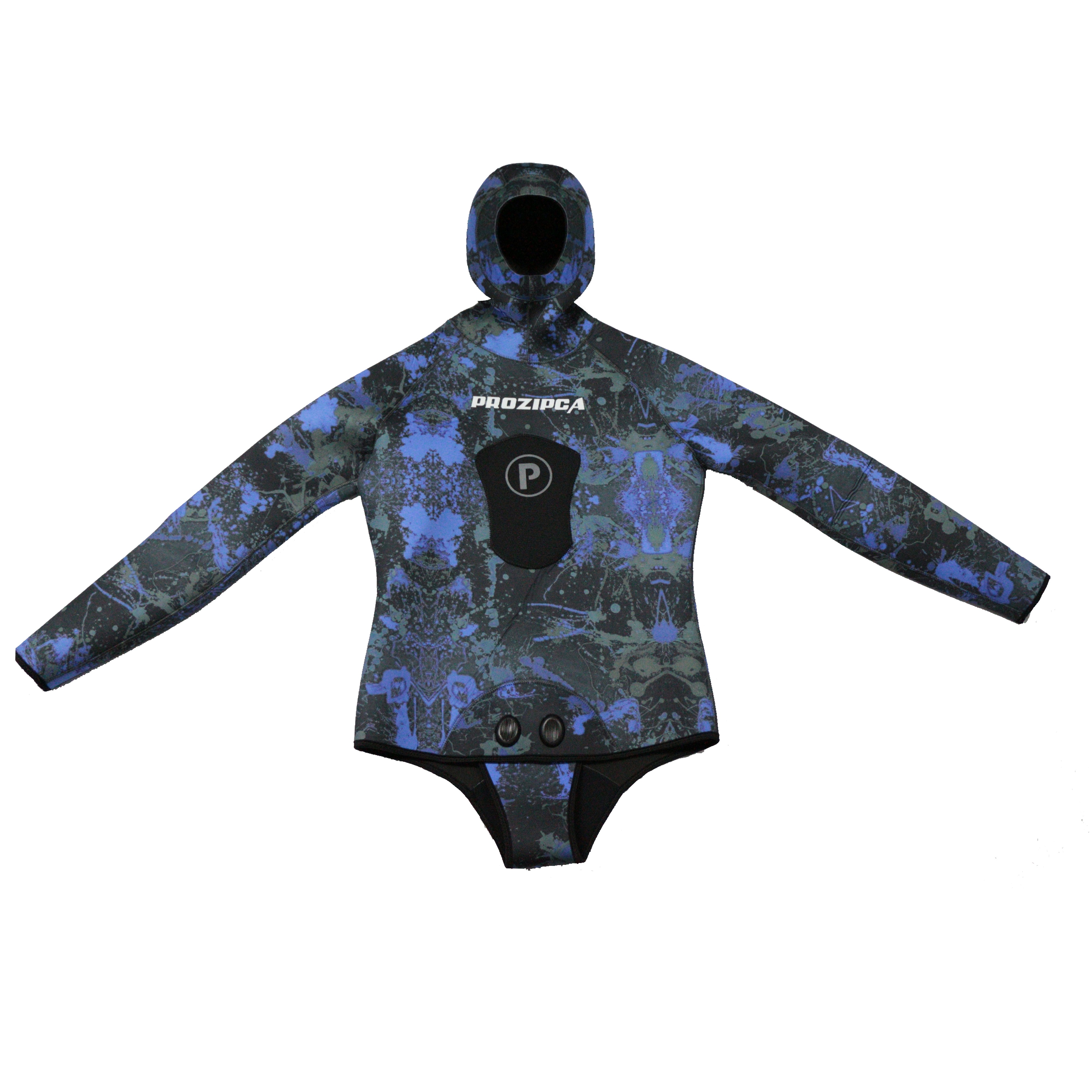 Customized Diving Suits Triathlon Blind Stitch Hooded Camouflage 5Mm Yamamoto Neoprene Men Spearfishing Wetsuit