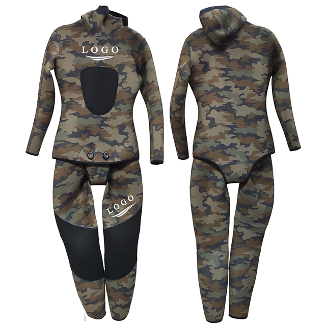 Open Cell Spearfishing Load Pad Canyoning 7mm Camouflage Camo Dive Hooded Suit 7 Mm Wetsuits
