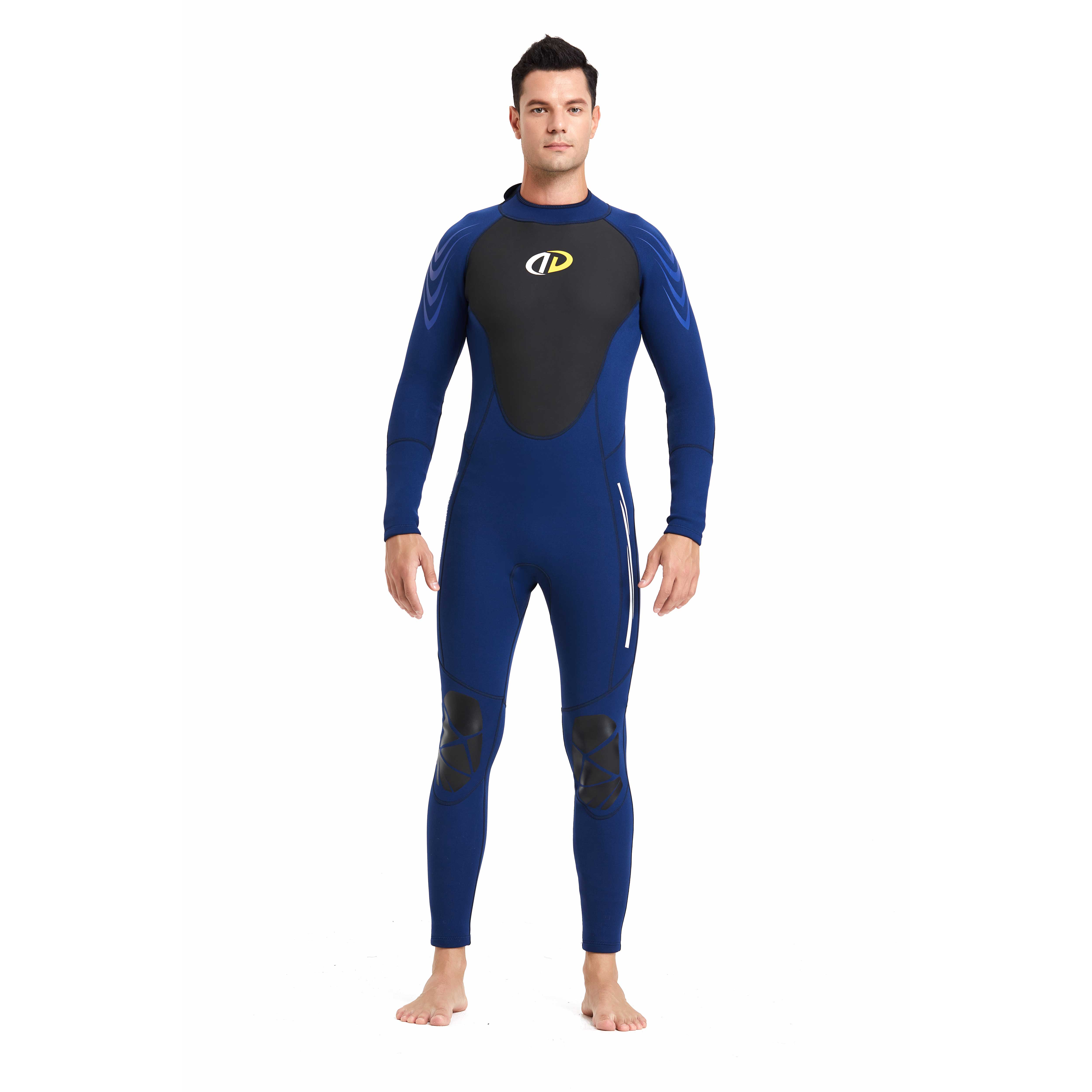Customized Ultra Strech Tight Long Sleeve Water Sports Full Body Back Zip 3Mm Neoprene Men Surfing Diving Wetsuit