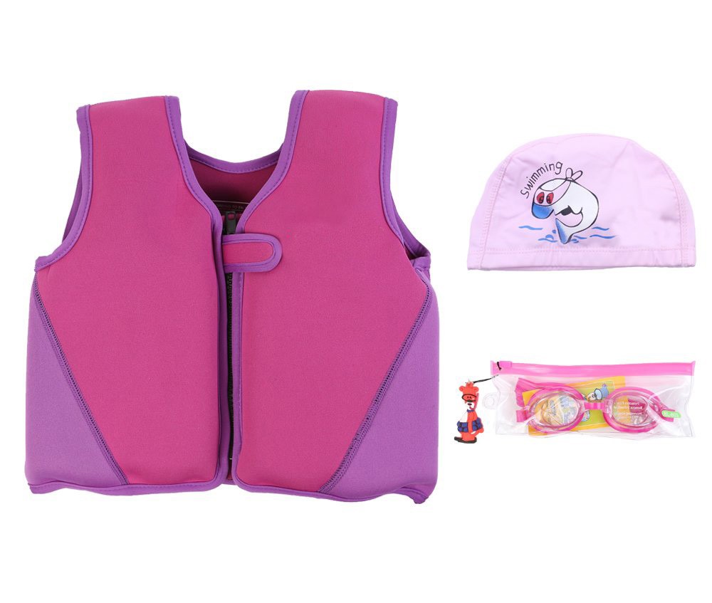 Children Swimming Pink Mini Vest Watersports Cartoon Kayak Kids Life Jacket