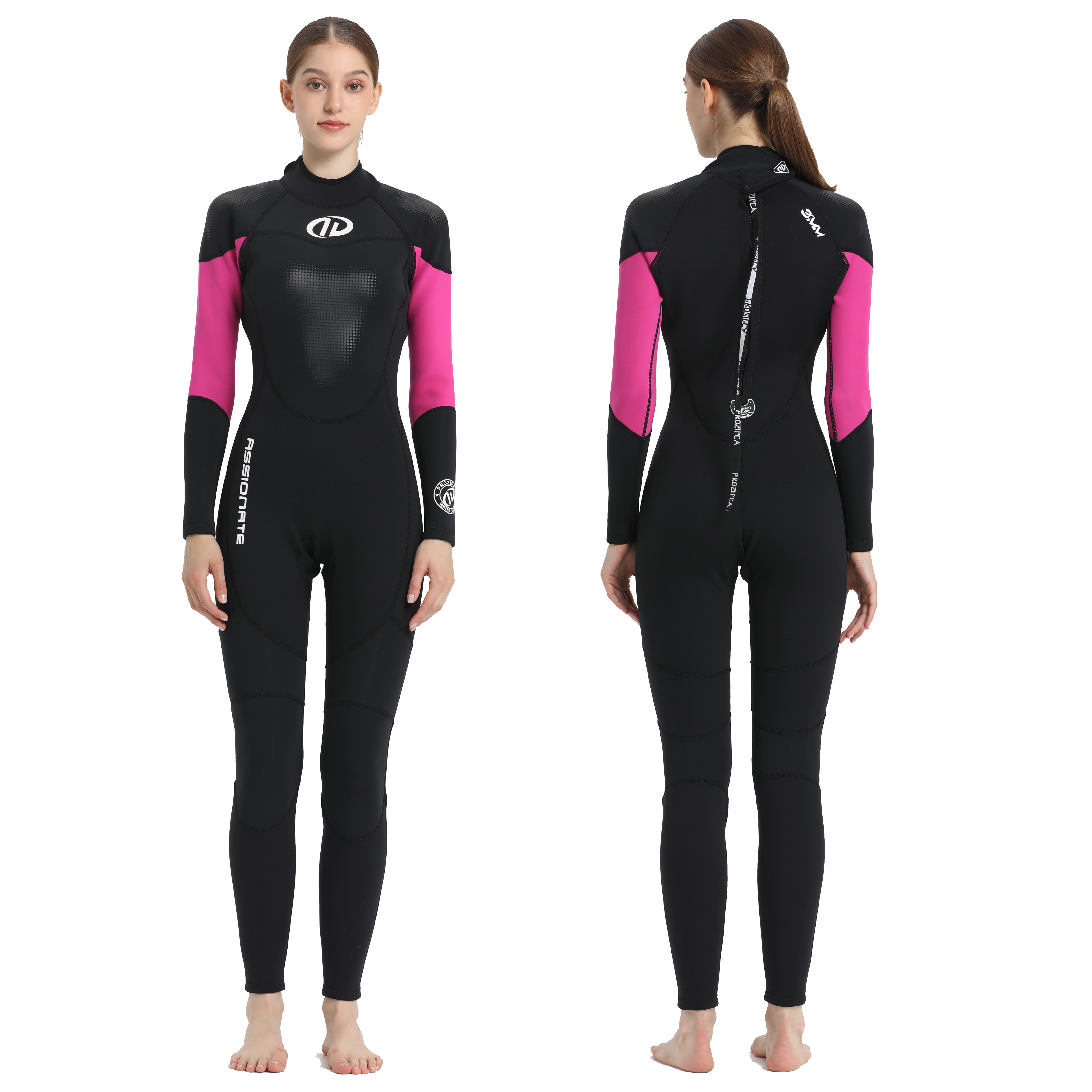 Wholesale Custom High Elasticity Yamamoto Backzip 3Mm Long Sleeve Surfing Wetsuit For Women