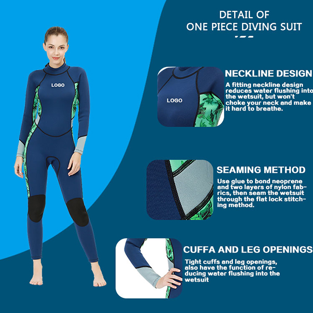Womens Sexy Neoprene Wetsuits Wet Surfing Suit Smooth Skin Waterproof Diving 3mm Wetsuit