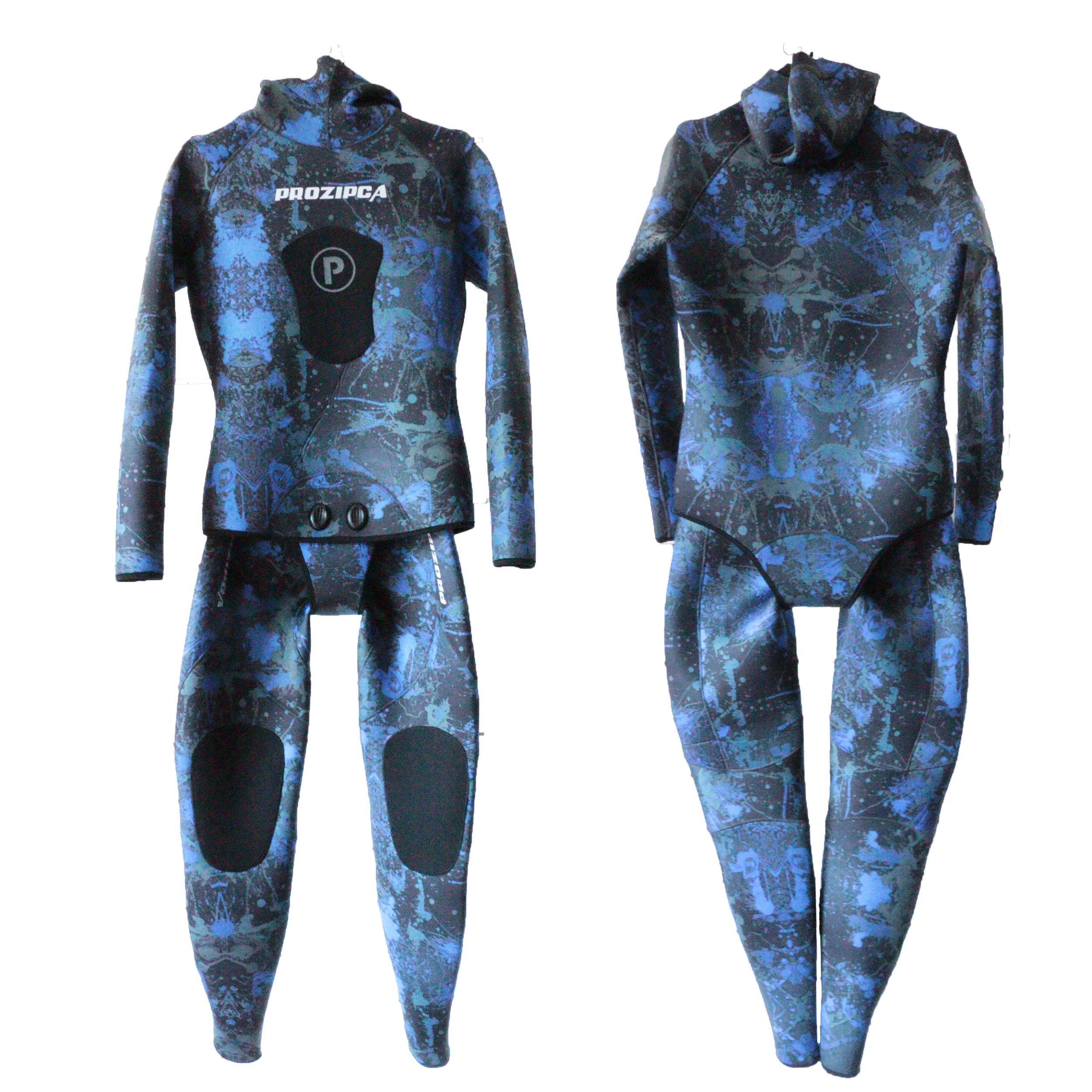 Customized Diving Suits Triathlon Blind Stitch Hooded Camouflage 5Mm Yamamoto Neoprene Men Spearfishing Wetsuit