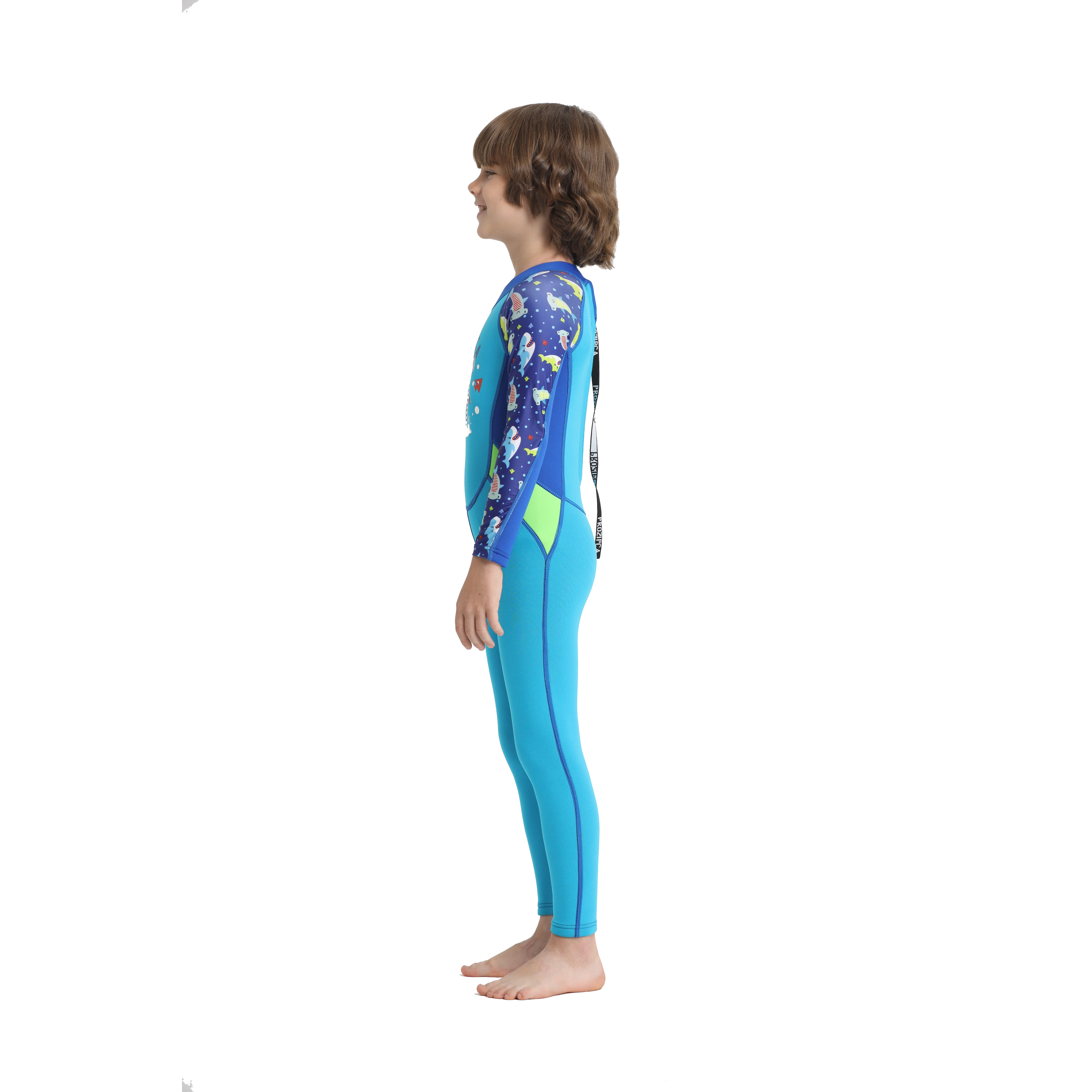 Customized Boys Swimsuit Water Sports Long Sleeves Trousers Kids Neoprene Free Diving Swimming Surfing Wetsuit 