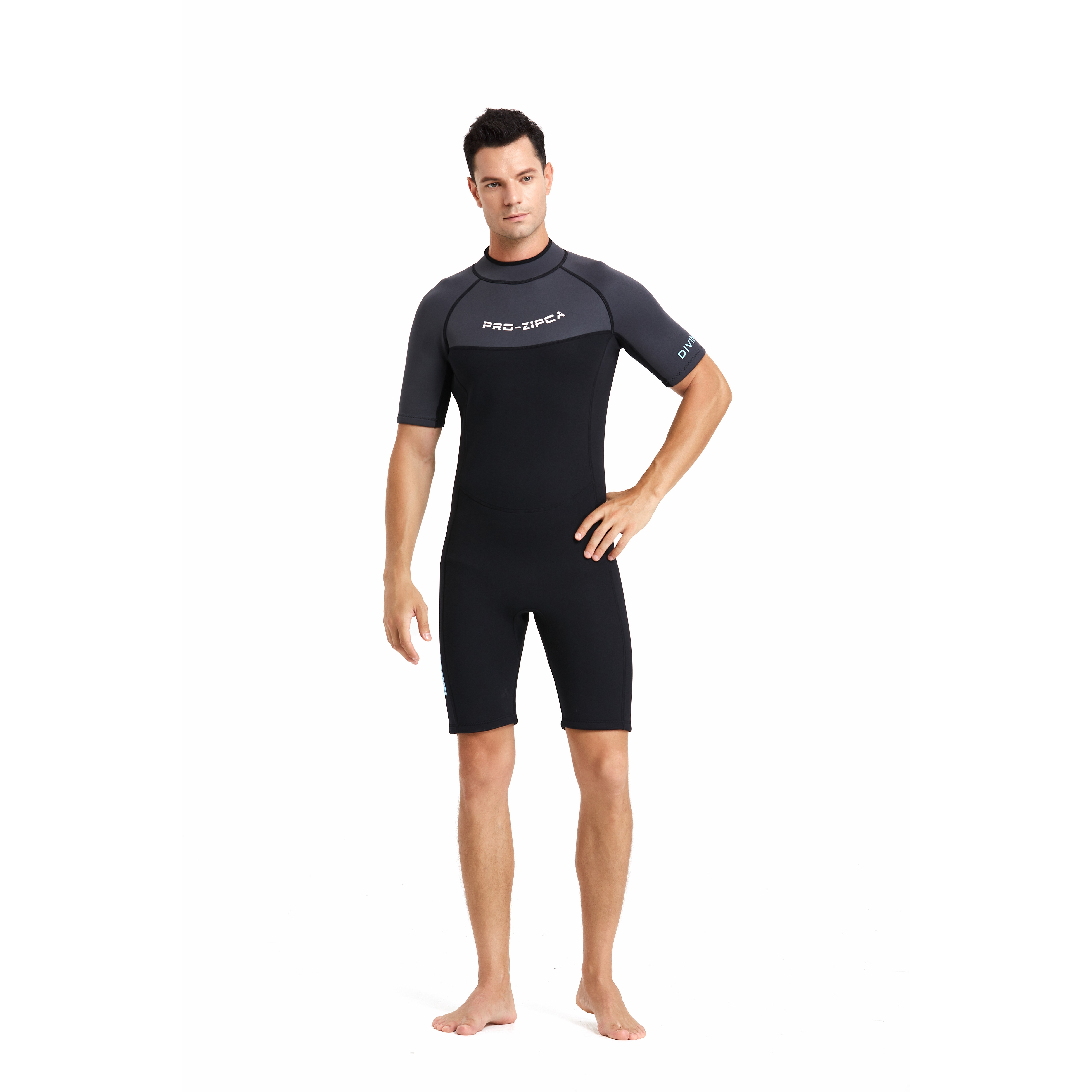 Customized One Piece Long Sleeve Swinsuits Freediving Wetsuits Shorty 3Mm Neoprene Men Wet Snorkeling Surf Suit