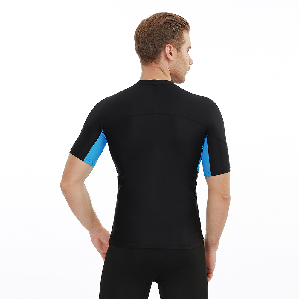 Quick Bjj Swimming Short Sleeve Mens Rashguard Swimsuit Surfing Rash Guard