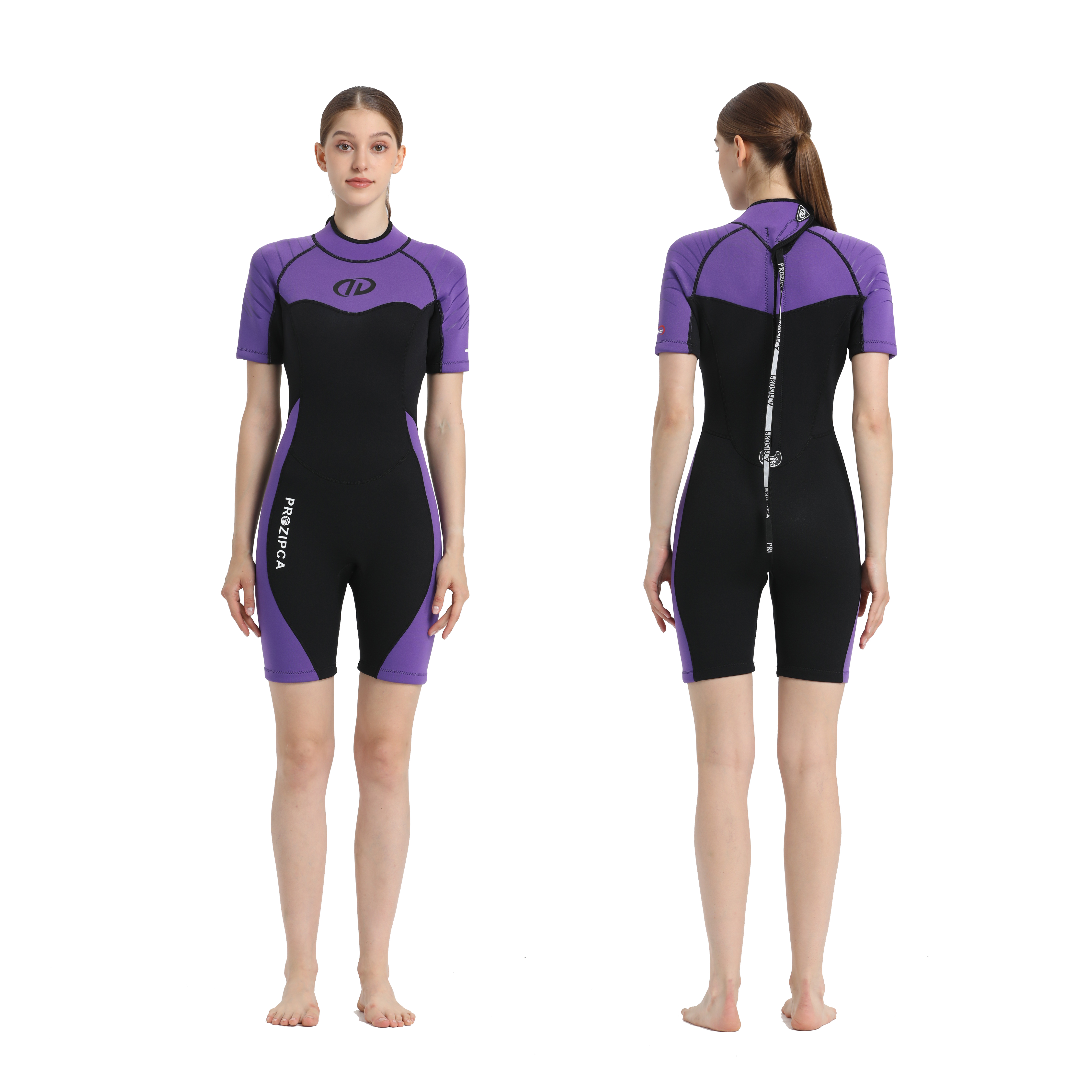 Wholesale Backzipper Breathable Diving Suit Tight One Piece 3Mm Shorty Women Surfing Wetsuits Neoprene