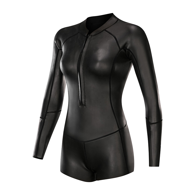 1.5mm Top Customise Women 2 Mm Zipper Diving Suit Short Leg Long Arm Surfing Wetsuit