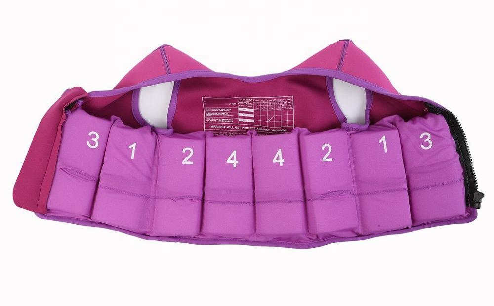 Children Swimming Pink Mini Vest Watersports Cartoon Kayak Kids Life Jacket