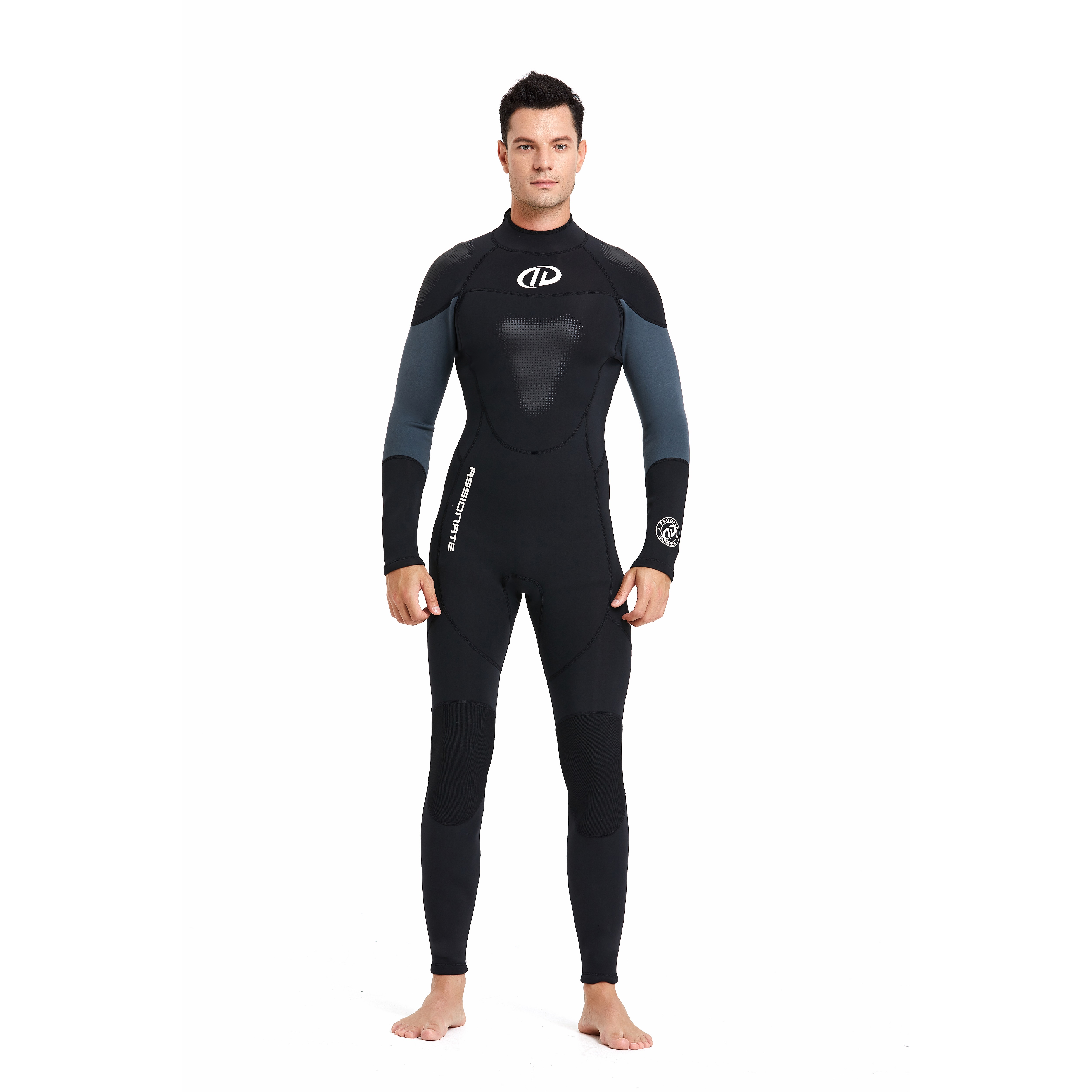 Wholesale Snorkeling Surfing Long Sleeve One Piece Backzipper Breathable Neoprene 3Mm Men Free Diving Wetsuit