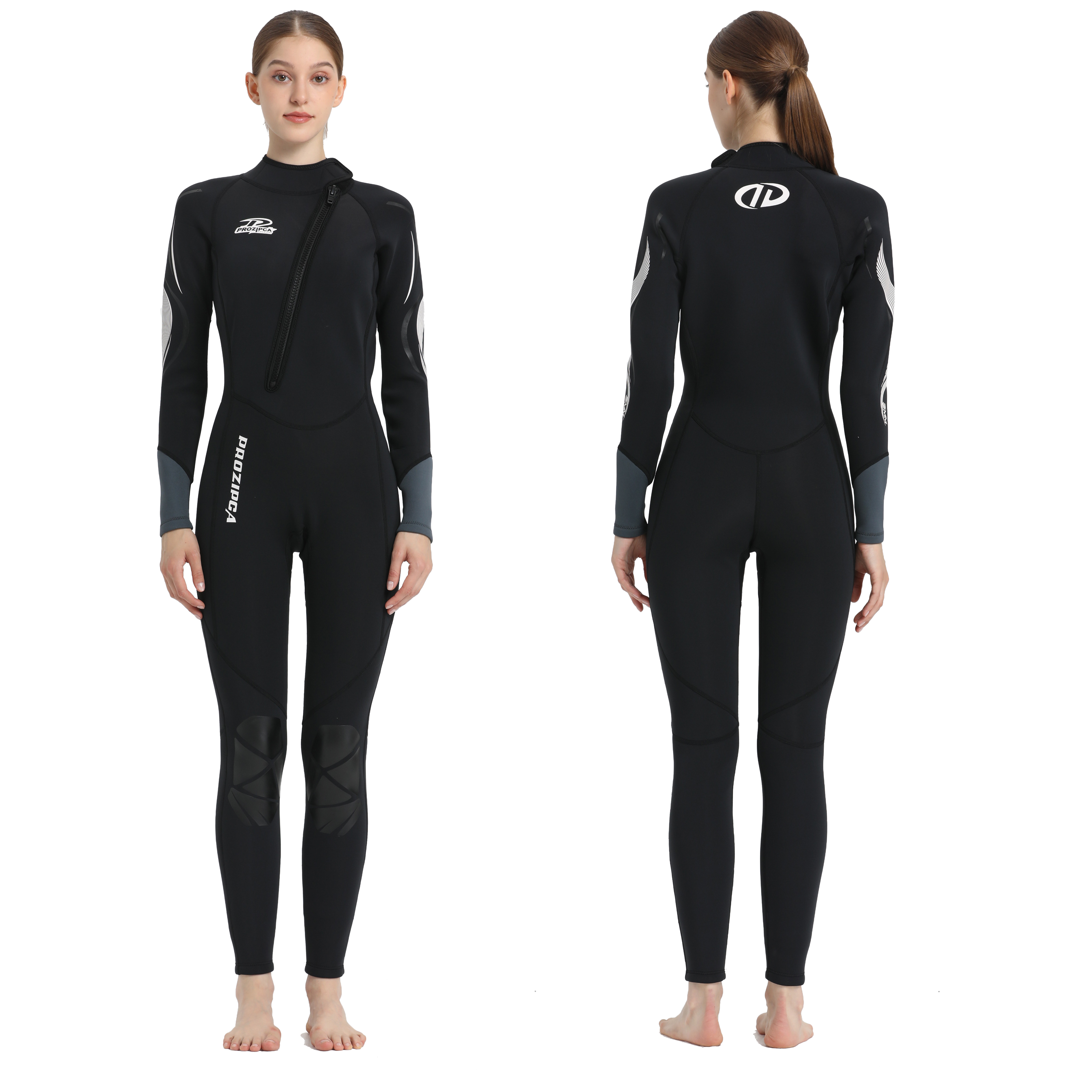Wholesale Customise 3Mm Waterproof Neoprene Chest Zip Printed Surf Wetsuit For Women