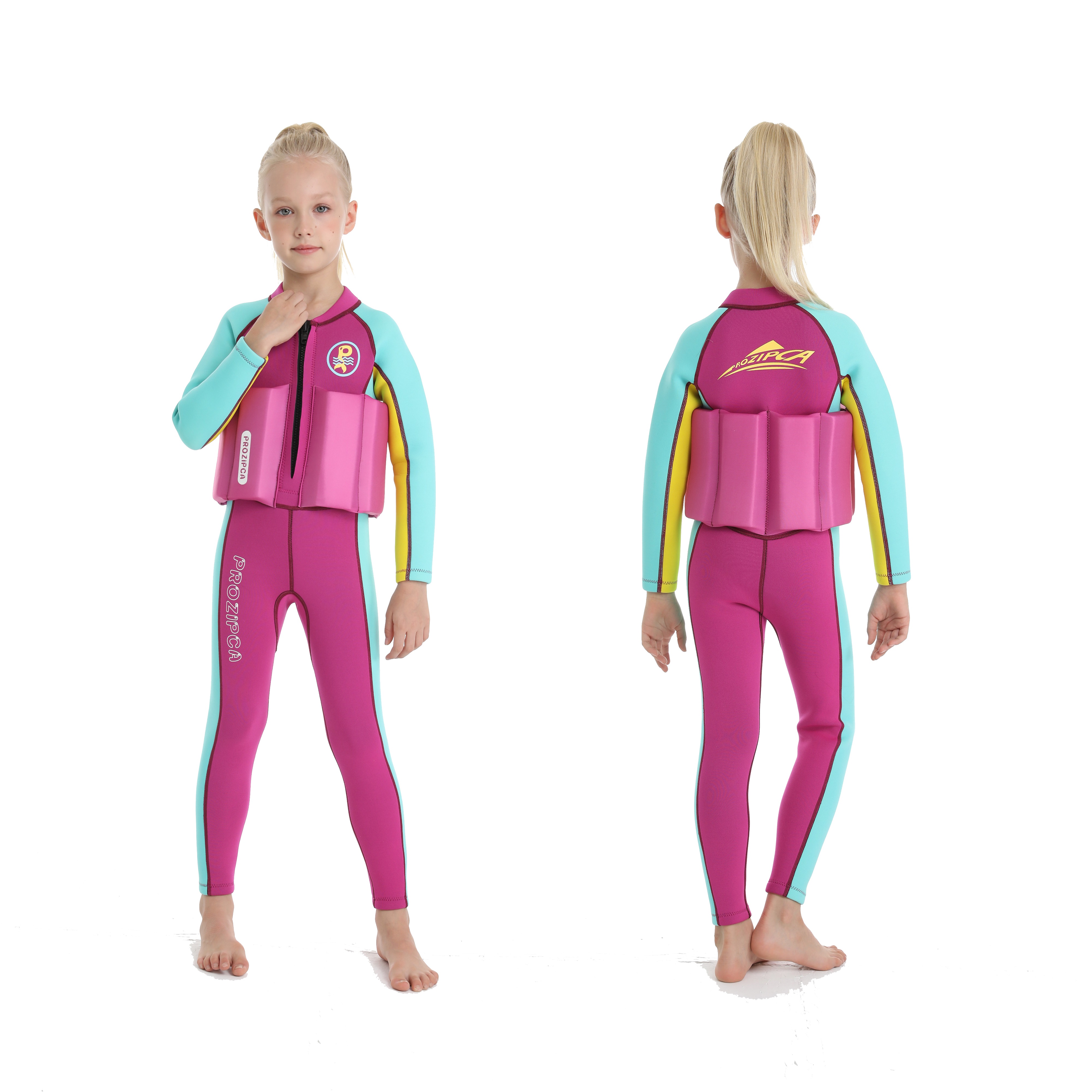 Customized Water Sport Swimming Suits Long Sleeve Yamamoto 2.5Mm Neoprene Girl Kids Surfing Wetsuit