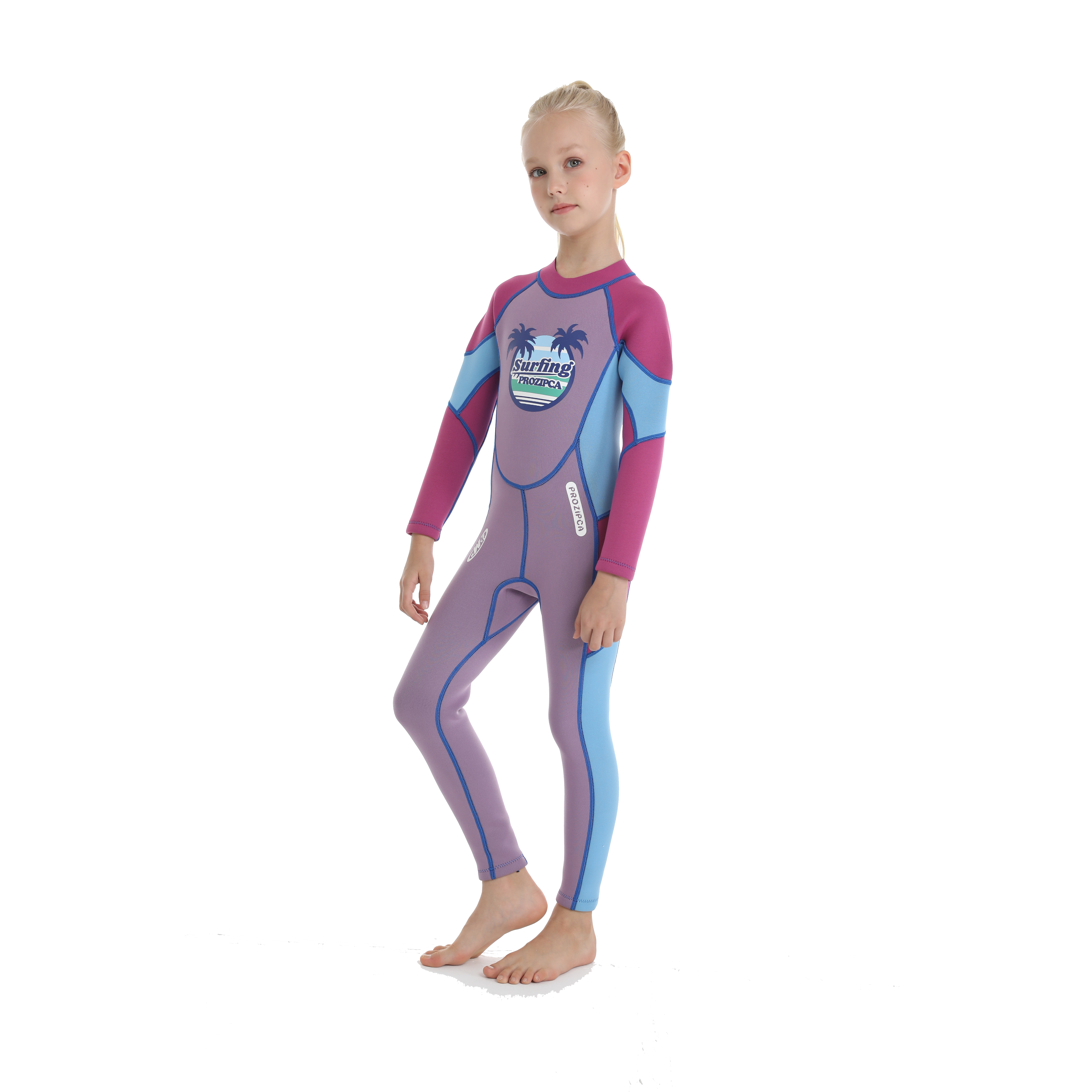 Ultra Strech Long Sleeve Waterproof Tight Children Yamamoto 2.5Mm Neoprene Girls Kids Diving Wetsuit 